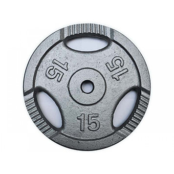 Диск для штанги окрашенный 15кг d-26, K3-15kg