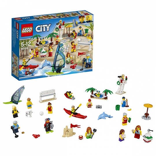 Конструктор Лего 60153 Отдых на пляже - жители Lego City