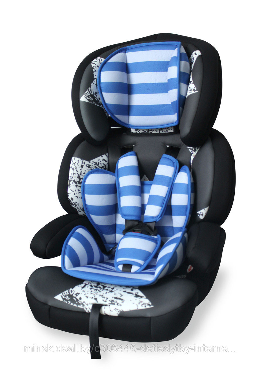 Автокресло 9-36 кг Lorelli Junior Premium Black Blue Stars