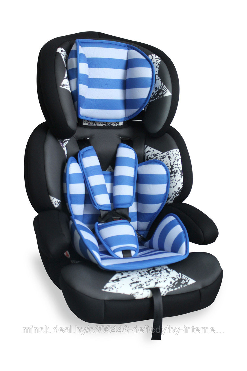 Автокресло 9-36 кг Lorelli Junior Premium Black Blue Stars - фото 2 - id-p65803162