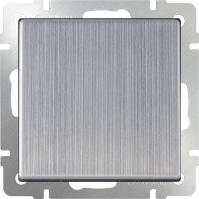 W1110002 / Выключатель одноклавишный (глянцевый никель)