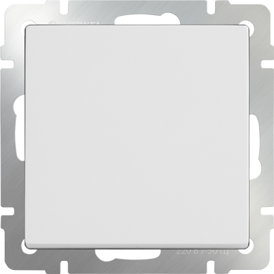 W1110001 / Выключатель одноклавишный (белый) - фото 1 - id-p65803489