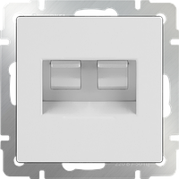 W1181101 / Розетка двойная Ethernet RJ-45 (белая)