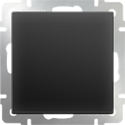W1112008 / Выключатель одноклавишный проходной (черный матовый)