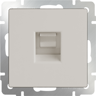 WL03-RJ-45-ivory / Розетка Ethernet RJ-45 (слоновая кость), фото 2