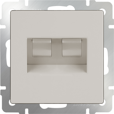 W1181103/ Розетка двойная Ethernet RJ-45 (слоновая кость)