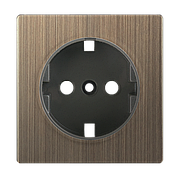 WL12-SKGS-IP20-CP/ Накладка для розетки IP20 (бронзовый)