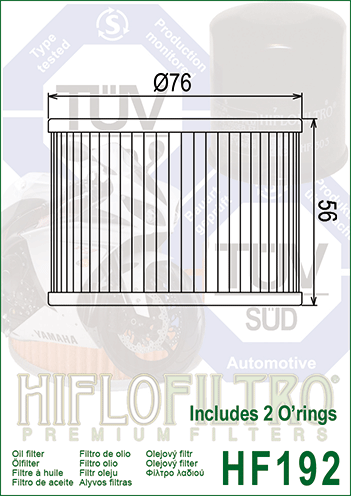 Масляный фильтр HF192 - фото 2 - id-p65737418