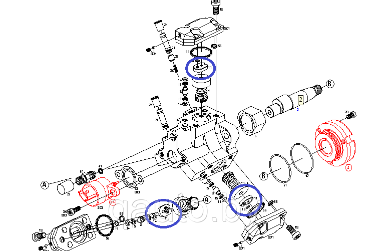 Нагнетательный клапан секции ТНВД BOSCH CP1 F00R0P1367 BMW, OPEL, LAND ROVER - фото 2 - id-p65700608