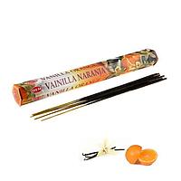 Благовония HEM Ваниль Апельсин Vanilla Orange, шестигранник, 20 палочек