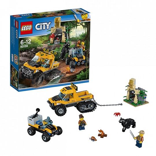 Конструктор Лего 60159 Миссия Исследование джунглей Lego City, фото 1