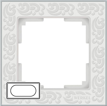 WL05-Frame-01-DBL-white Рамка для двойной розетки (Белый), фото 2