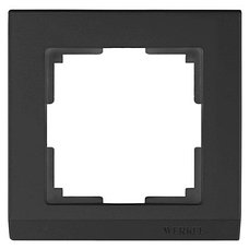WL04-Frame-01-black / Рамка Stark на 1 пост (черный), фото 2
