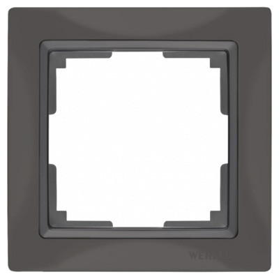 W0012007/ Рамка на 1 пост Snabb basic (серо-коричневый) - фото 2 - id-p65813226