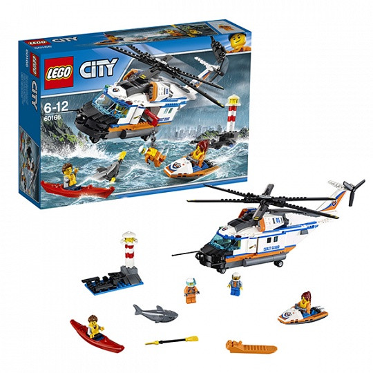 Конструктор Лего 60166 Сверхмощный спасательный вертолёт Lego City