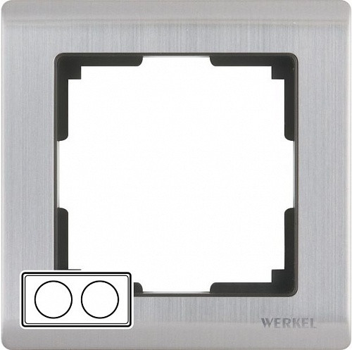 W0021602/ Рамка на 2 поста Metallic (глянцевый никель) - фото 1 - id-p65812619