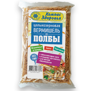 Макаронные изделия " Вермишель из полбы " Компас здоровья ,350 гр, фото 2