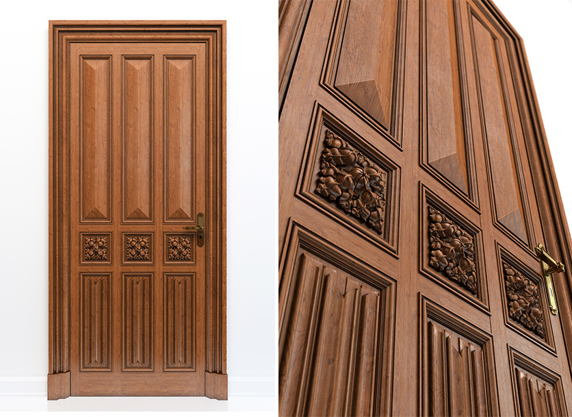 Двери из массива под заказ с резьбой 9 - фото 1 - id-p65848431