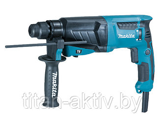 Перфоратор MAKITA HR 2630 в чем. (800 Вт, 2.4 Дж, 3 реж., патрон SDS-plus, вес 2.8 кг)