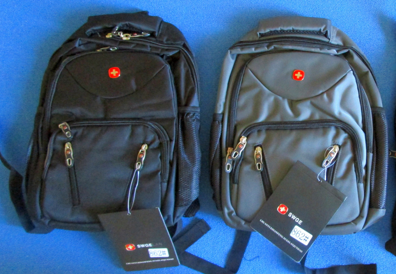 Рюкзак SwissGear 37"25см ортопед. черный и серый - фото 2 - id-p65852910