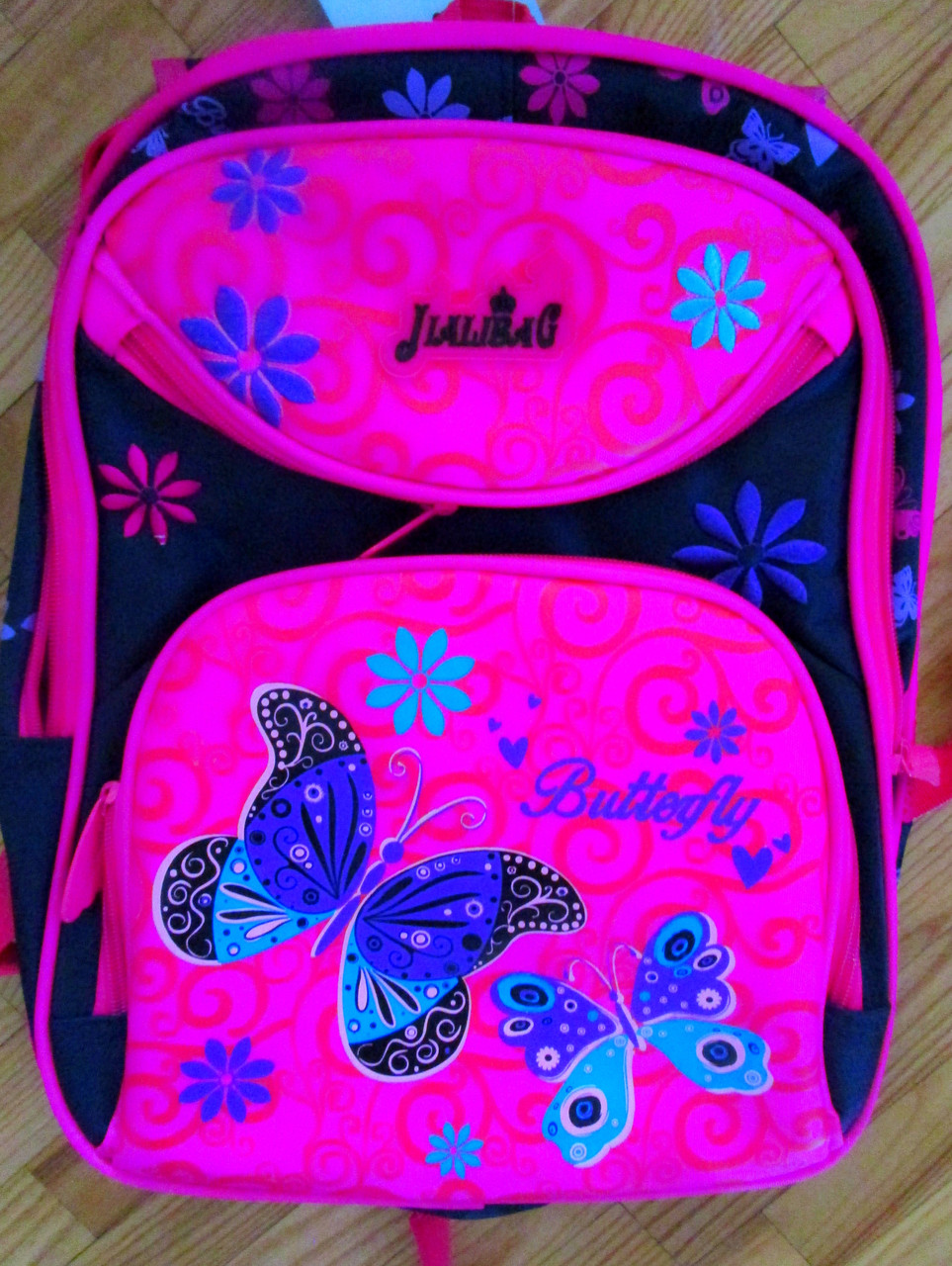 Рюкзак "бабочки" ортопедический, розовый. - фото 1 - id-p65867418