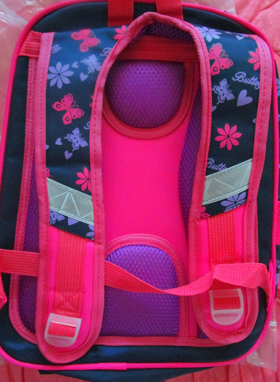 Рюкзак "бабочки" ортопедический, розовый. - фото 3 - id-p65867418