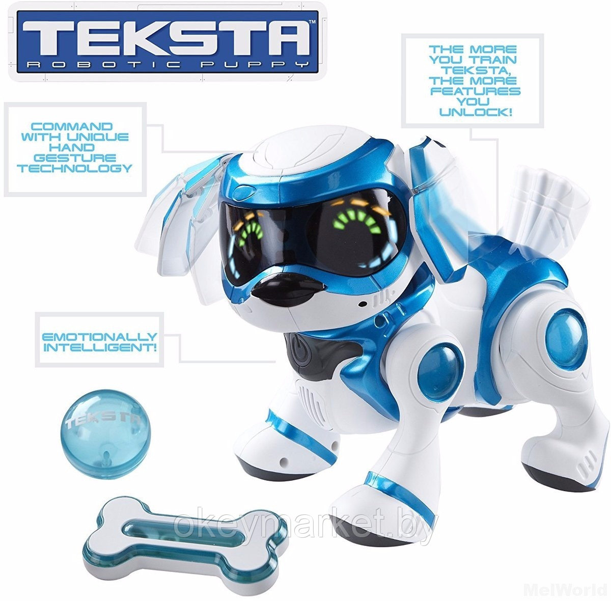 Интерактивный робот-щенок Teksta Robotic Puppy - фото 5 - id-p65888967