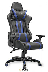 Компьютерное кресло Gamer (Геймер) (Черный+синий)