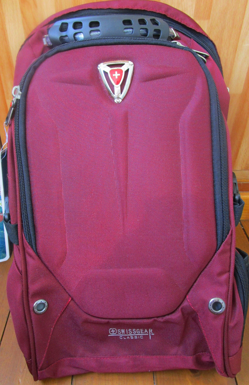 Рюкзак SwissGear с usb выходом, бордовый.ортопед. - фото 1 - id-p65923432