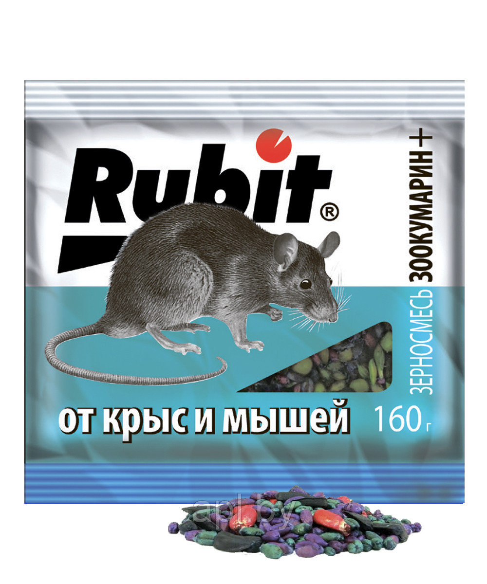 Рубит ЗООКУМАРИН+ зерновая смесь, пакет, 160г
