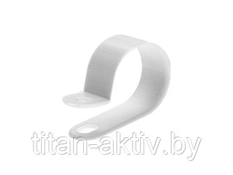 Серьга для кабеля 6 мм белая (100 шт в карт. уп.) STARFIX