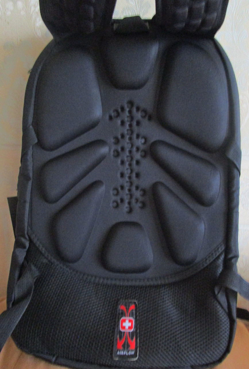 Рюкзак Swissgear с usb выходом, ортопедическая спинка, черный - фото 2 - id-p65928217