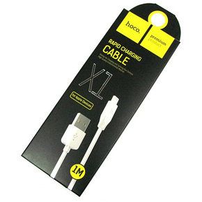 Кабель Hoco X1 (USB-Lightning) для iPhone, iPad, 1 м. белый, фото 2