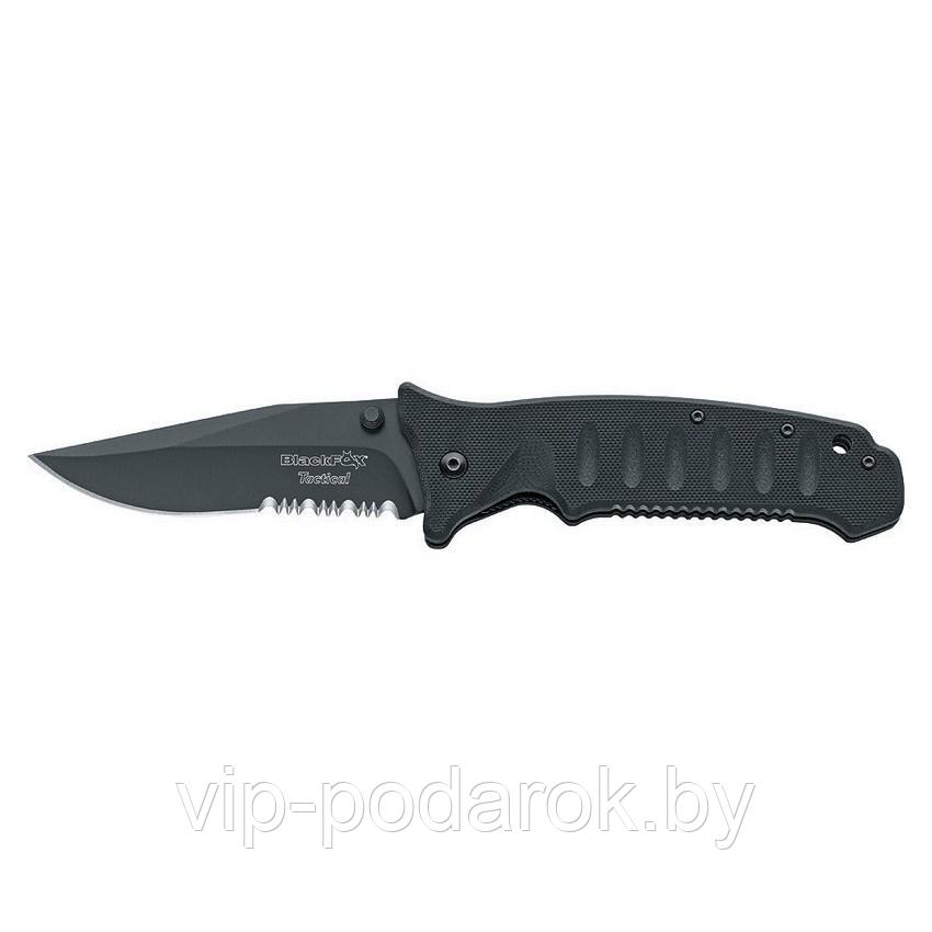 Полуавтоматический складной нож Black Fox Tactical Clip Point Combo Edge - фото 1 - id-p65945770