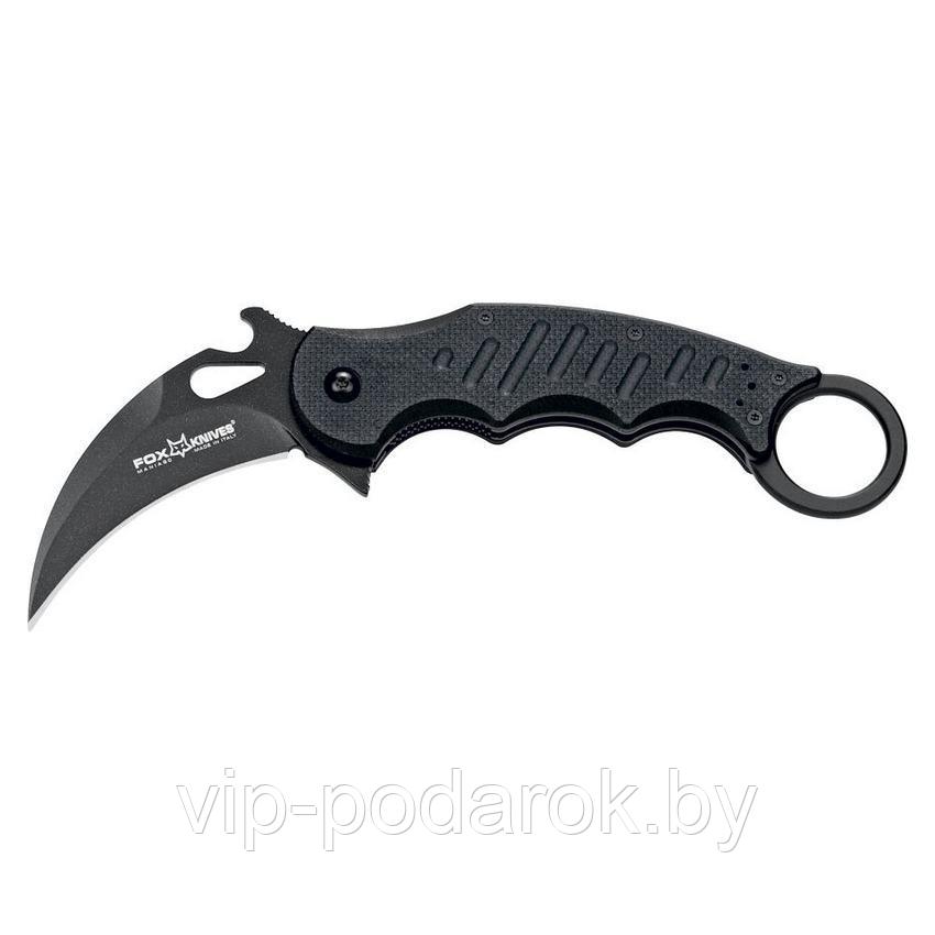 Нож складной Fox Knives Karambit Black G-10 & Blade Flipper - фото 1 - id-p65945780