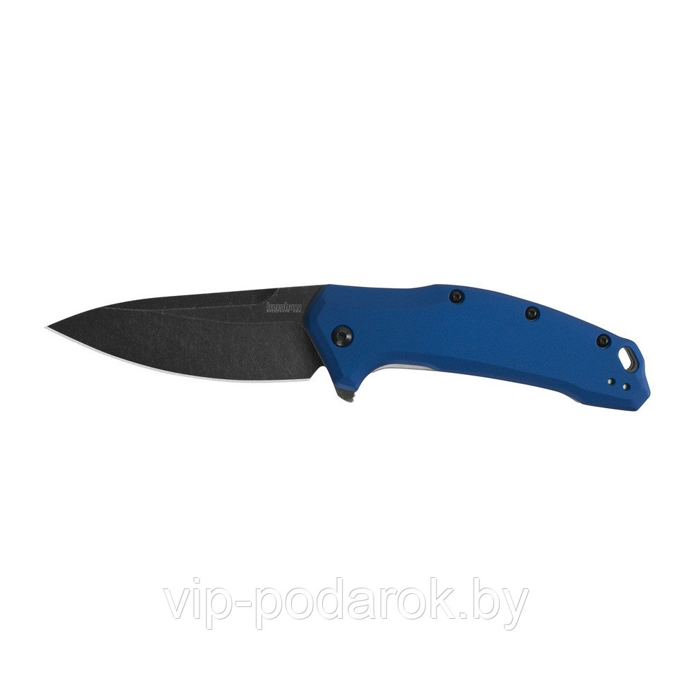 Нож складной полуавтомат KERSHAW Link Navy Blue Aluminum Flipper - фото 1 - id-p65945990