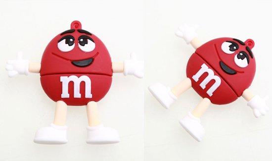 Флешка M&M s красный 16 gb - фото 1 - id-p65983155