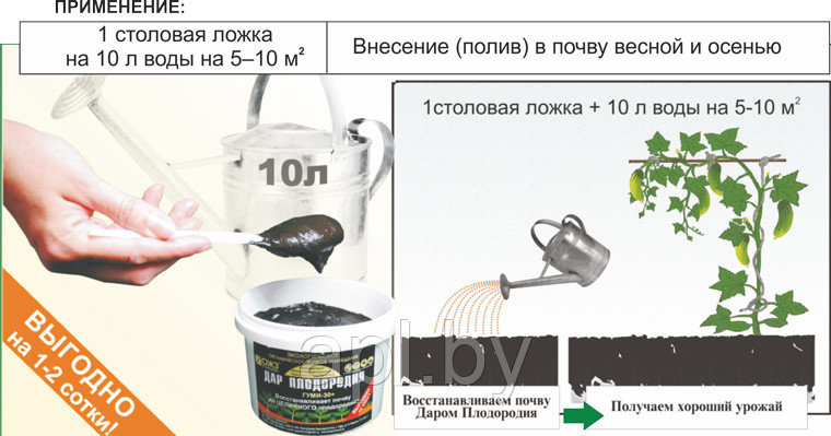 ГУМИ-30, ДАР ПЛОДОРОДИЯ концентрат биоактивированного гумусного удобрения, банка 0,5кг. - фото 2 - id-p65997385