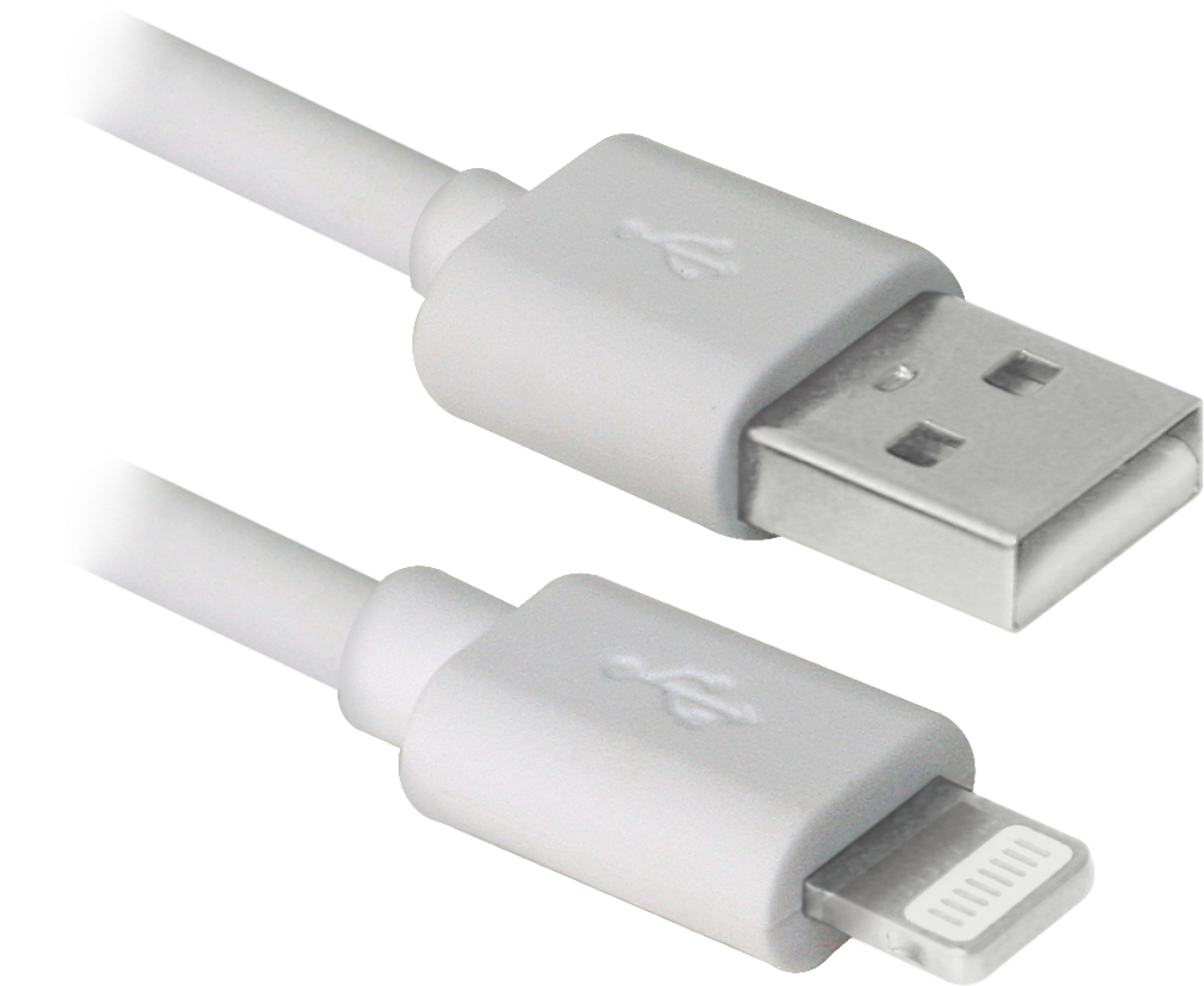 Кабель 8-pin для iPhone 5/6 Apple Defender 3м, ACH01-10BH белый (USB(AM)-Lightning)