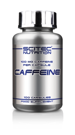 Предтренировочные комплексы и энергетики Scitec Nutrition Caffeine 100 капсул, фото 2