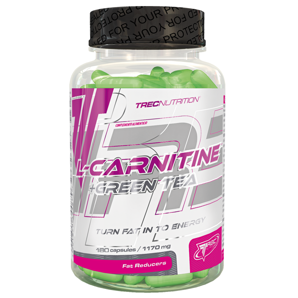 Жиросжигатели TREC NUTRITION L-Carnitine+Green tea 180 капсул - фото 1 - id-p66041480