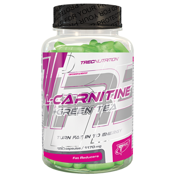 Жиросжигатели TREC NUTRITION L-Carnitine+Green tea 180 капсул