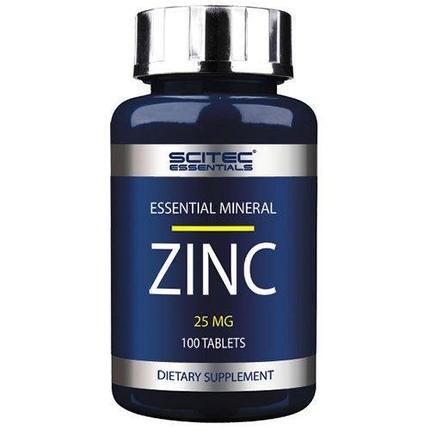 Витамины, минералы и жирные кислоты Scitec Nutrition Zinc 100 таб, фото 2