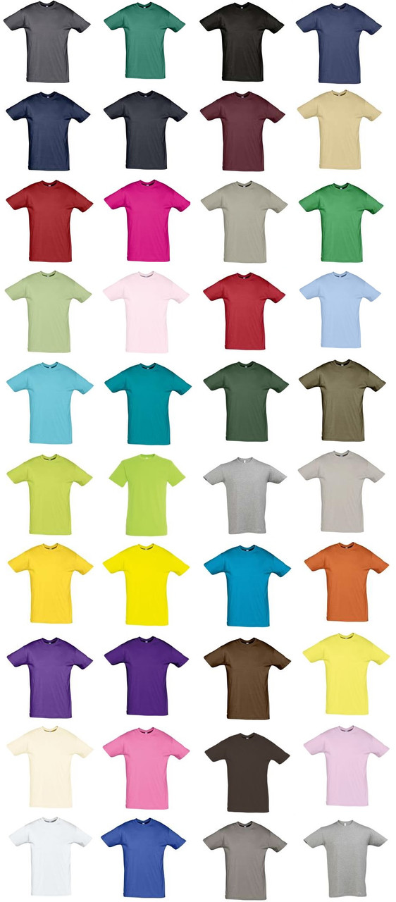 Оптом Футболки Regent, цветные, XS-XXL, футболки для нанесения логотипа - фото 1 - id-p4963591