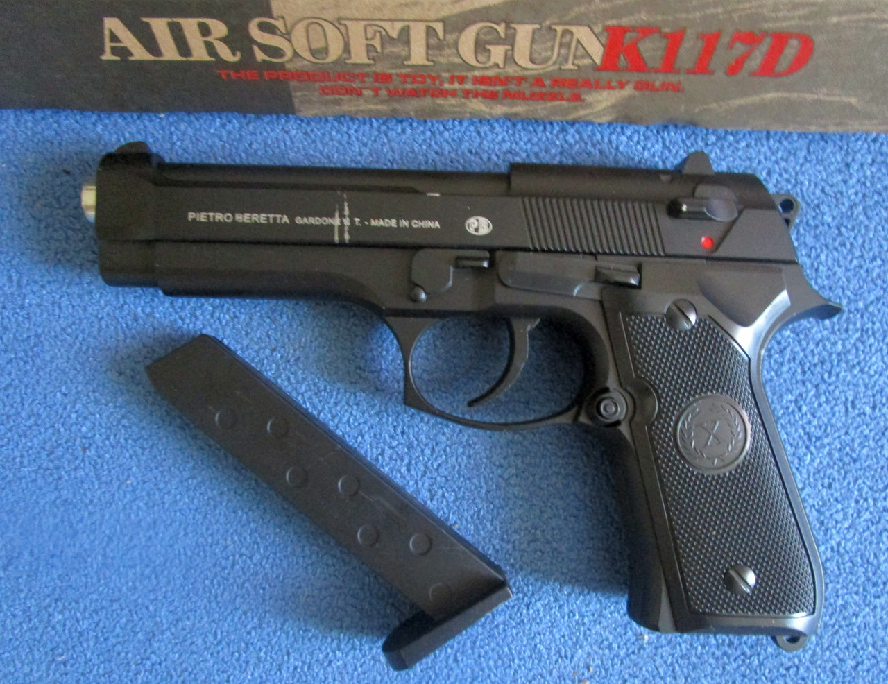 Пистолет игрушечный Air Soft Gun K117 Beretta 92-Беретта Air Soft Gun К 117 - фото 2 - id-p66075794