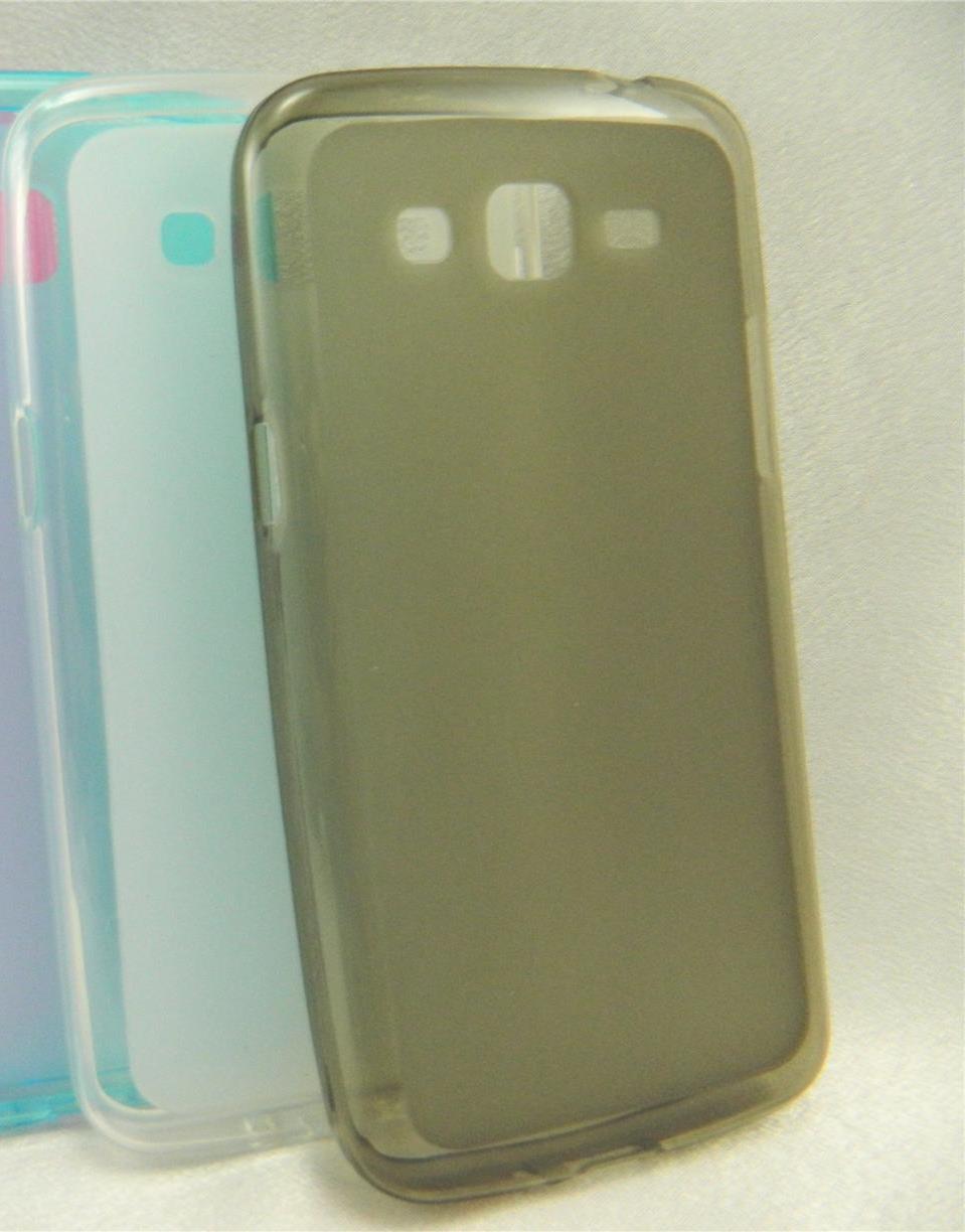 Чехол-накладка для Samsung g7102 / g7106 Grand 2 Duos (силикон) темно-серый