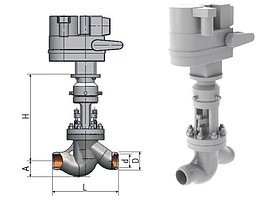 Клапан запорный 1с-8-2Э