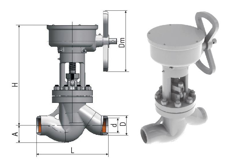 Клапан запорный 1с-9-2