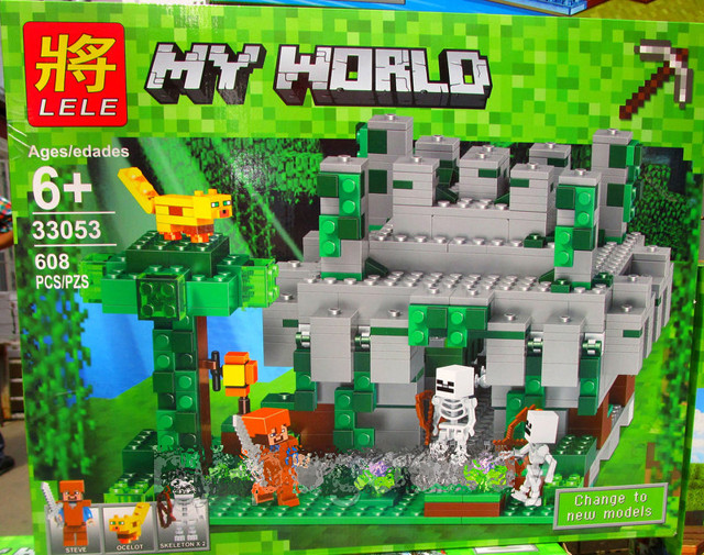 Конструктор LELE My World 33053 Храм в джунглях (Аналог LEGO Minecraft 21132) 608 деталей - фото 8 - id-p66151320