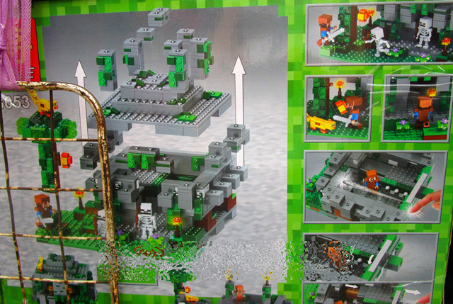 Конструктор LELE My World 33053 Храм в джунглях (Аналог LEGO Minecraft 21132) 608 деталей - фото 9 - id-p66151320